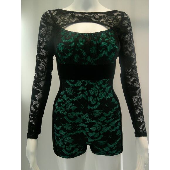 Dance Costume Small Adult Green A Wish Come True 18979 Jazz Contemporary Acro - Picture 1 of 8